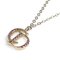 Halskette aus Metall/Strassstein in Gold & Rosa von Christian Dior 2