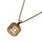 Transparent Stone Gold Black Necklace by Christian Dior 2