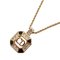 Transparent Stone Gold Black Necklace by Christian Dior 1