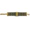 CHRISTIAN DIOR Bracelet Khaki Gold Canvas GP Chain Jacquard Plate Adjuster Accessory 4