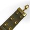 CHRISTIAN DIOR Armband Khaki Gold Canvas GP Kette Jacquard Plate Adjuster Zubehör 7