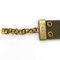 CHRISTIAN DIOR Bracelet Khaki Gold Canvas GP Chain Jacquard Plate Adjuster Accessory 6