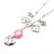 Collana con cuore in pietra rosa di Christian Dior, Immagine 2
