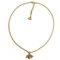 CD Halsketten-Anhänger Signature Charm aus goldenem Metall von Christian Dior 1