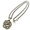 Rhinestone Metal Gunmetal Necklace by Christian Dior, Image 3
