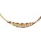 Goldfarbenes Halsband mit Strasssteinen und Cd Logo aus Metall von Christian Dior 2