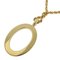 Vintage Circle Gold Plated & Rhinestone Womens Necklace by Christian Dior 3