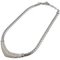 Metall Strass Silber Halskette von Christian Dior 1