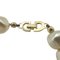 Collar de oro blanco de metal con perlas falsas de Christian Dior, Imagen 3