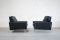 Vintage Black Leather Armchairs from de Sede, 1967, Set of 2, Image 20
