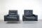 Vintage Black Leather Armchairs from de Sede, 1967, Set of 2, Image 2