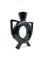 Organic Modern Black Ceramic Vase, 1980s 6