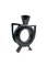 Organic Modern Black Ceramic Vase, 1980s 13