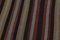Alfombra de pasillo vintage pequeña de rayas, años 60, Imagen 2