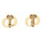Vintage CD Stone Accessories Womens Gold Earrings by Christian Dior, Set of 2, Image 3