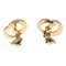 Vintage CD Stone Accessories Womens Gold Earrings by Christian Dior, Set of 2 4