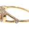 Claire D Lune Gold Metal Crystal Ring by Christian Dior 3