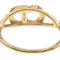 Claire D Lune Gold Metal Crystal Ring by Christian Dior 2