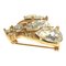 Boutique Biene Brosche in Gold mit Stein von Christian Dior 2