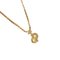 CD Necklace in Gold with Stone from Christian Dior 4