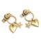 Aretes Dior Jadior con forma de corazón y estrella en oro de Christian Dior. Juego de 2, Imagen 3