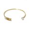 Dior Bangle Bracelet in Gold with Faux Pearl from Christian Dior 1