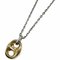 CD Metal Gold and Silver Necklace from Christian Dior 1