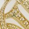 Vergoldete Emblem Logo Halskette von Christian Dior 6