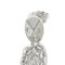 Dreifache Swing Heart Ohrringe in Silber von Christian Dior, 2 . Set 4
