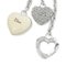 Dreifache Swing Heart Ohrringe in Silber von Christian Dior, 2 . Set 5