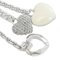 Orecchini con triplo cuore oscillante in argento di Christian Dior, set di 2, Immagine 3