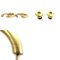 Christian Dior Earrings 30 Montaigne Metal Gold Women's, Set of 2, Image 5
