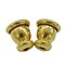 Christian Dior Earrings Women's Brand Metal Resin Pearl Cd Navy Gold White Logo For Both Ears, Set of 2 8