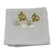 Christian Dior Earrings Women's Brand Metal Resin Pearl Cd Navy Gold White Logo For Both Ears, Set of 2 2