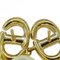 Christian Dior Earrings Women's Brand Metal Resin Pearl Cd Navy Gold White Logo For Both Ears, Set of 2 7