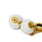 Christian Dior Dior Earrings Tribal D-Vibe Star Ball Airpods Holder Chain Removable Matte Lacquer Pearl White Women's, Set of 2 10