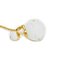 Christian Dior Dior Earrings Tribal D-Vibe Star Ball Airpods Holder Chain Removable Matte Lacquer Pearl White Women's, Set of 2 8