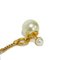 Christian Dior Dior Earrings Tribal Cd Resin Pearl Chain Swing Tribale Ivory E1634Trirs_D301 Women's, Set of 2 10