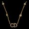 CHRISTIAN DIOR CD ClairDLune Pierre Fausse Perle Collier Or 0167 5J0167ZIG5 1