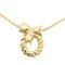 CHRISTIAN DIOR Leaf Motif Women's Necklace K18 Yellow Gold 5