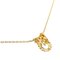 CHRISTIAN DIOR Leaf Motif Women's Necklace K18 Yellow Gold 3