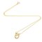 CHRISTIAN DIOR Leaf Motif Women's Necklace K18 Yellow Gold 4