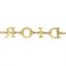 CHRISTIAN DIOR Bracelet Rhinestone Gold Men Women Sparkling Chain A1792 4
