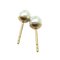 Christian Dior Dior J'Adior Earrings Under Bra Gali Pearl Fake Key Motif Plated Gp Gold Accessories Women's, Set of 2 5