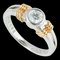Ring Platinum Pt950 K18yg Diamond 0.242ct 6.5 by Christian Dior 1