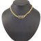 CHRISTIAN DIOR DIOR J'ADIOR Chain Link Choker Necklace Neck Gold GP Plated Collar Women's 2