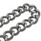 CHRISTIAN DIOR Dior ICON CD Chain Link Necklace Silver Women's 10