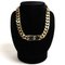 Brass Couture Chain Link Necklace N2064hommt D012 165.0g 40~47cm Mens by Christian Dior, Image 2