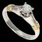 Diamond Ring Platinum Pt900/K18yg Womens by Christian Dior 1