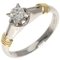 Diamond Ring Platinum Pt900/K18yg Womens by Christian Dior 4